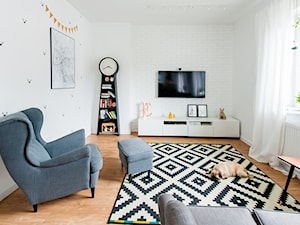 Moje mieszkanie - Średni biały salon, styl skandynawski - zdjęcie od Mieszkanie to wyzwanie