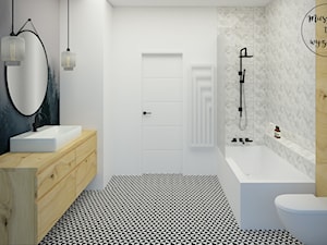 Dom pod Warszawą - Simon G2 - Średnia bez okna łazienka, styl skandynawski - zdjęcie od Mieszkanie to wyzwanie