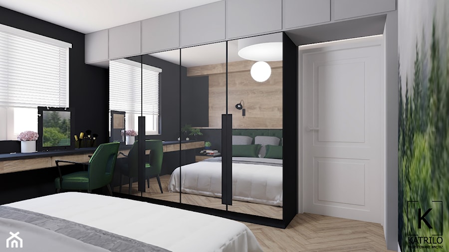 Sypialnia - Sypialnia, styl nowoczesny - zdjęcie od Katrilo Projektowanie wnętrz