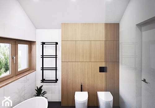 Projekt łazienki w stylu minimalistycznym - zdjęcie od jgA.