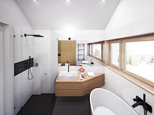 Projekt łazienki w stylu minimalistycznym - zdjęcie od jgA.