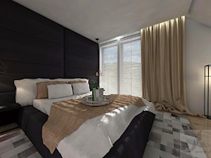 ARANŻACJA DOMU JEDNORODZINNEGO OLEŚNICA - Średnia biała sypialnia na poddaszu, styl industrialny - zdjęcie od Boskie Wnetrza i Ty