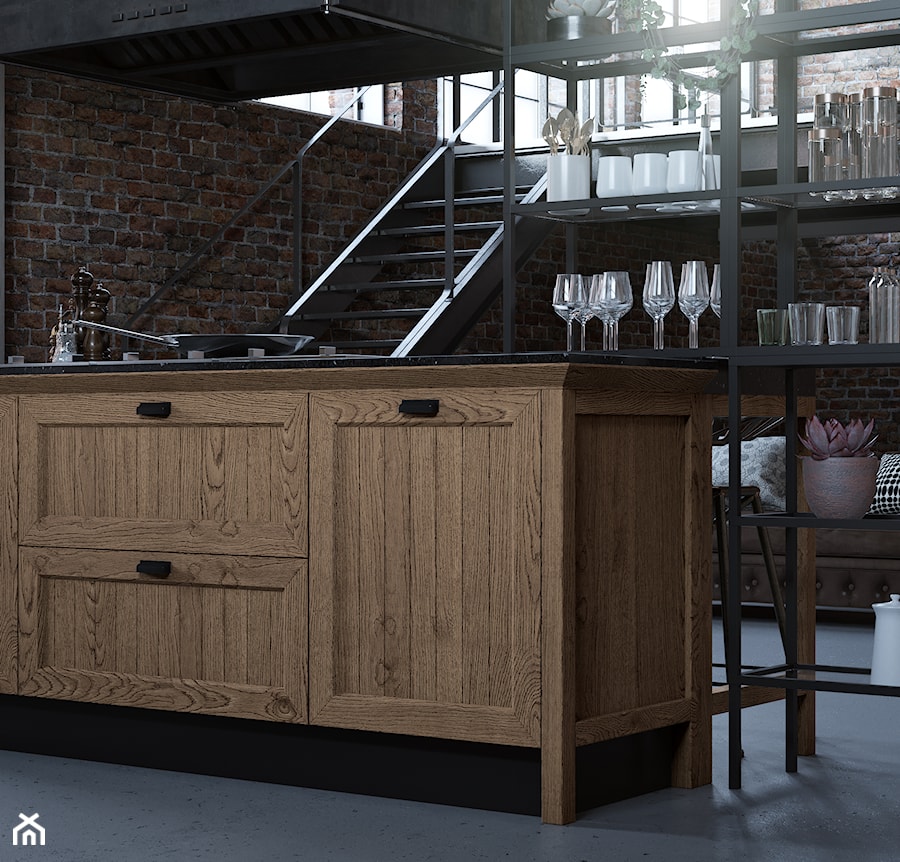 Kitchen for ZOV / Loft - Kuchnia, styl industrialny - zdjęcie od Irina Pravko