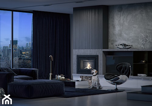 Living Room - Średni szary salon, styl nowoczesny - zdjęcie od Irina Pravko