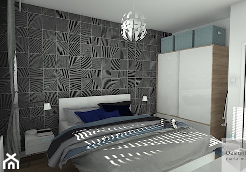 Sypialnia w mieszkaniu pod wynajem - Średnia sypialnia, styl skandynawski - zdjęcie od Designbox Marta Bednarska-Małek