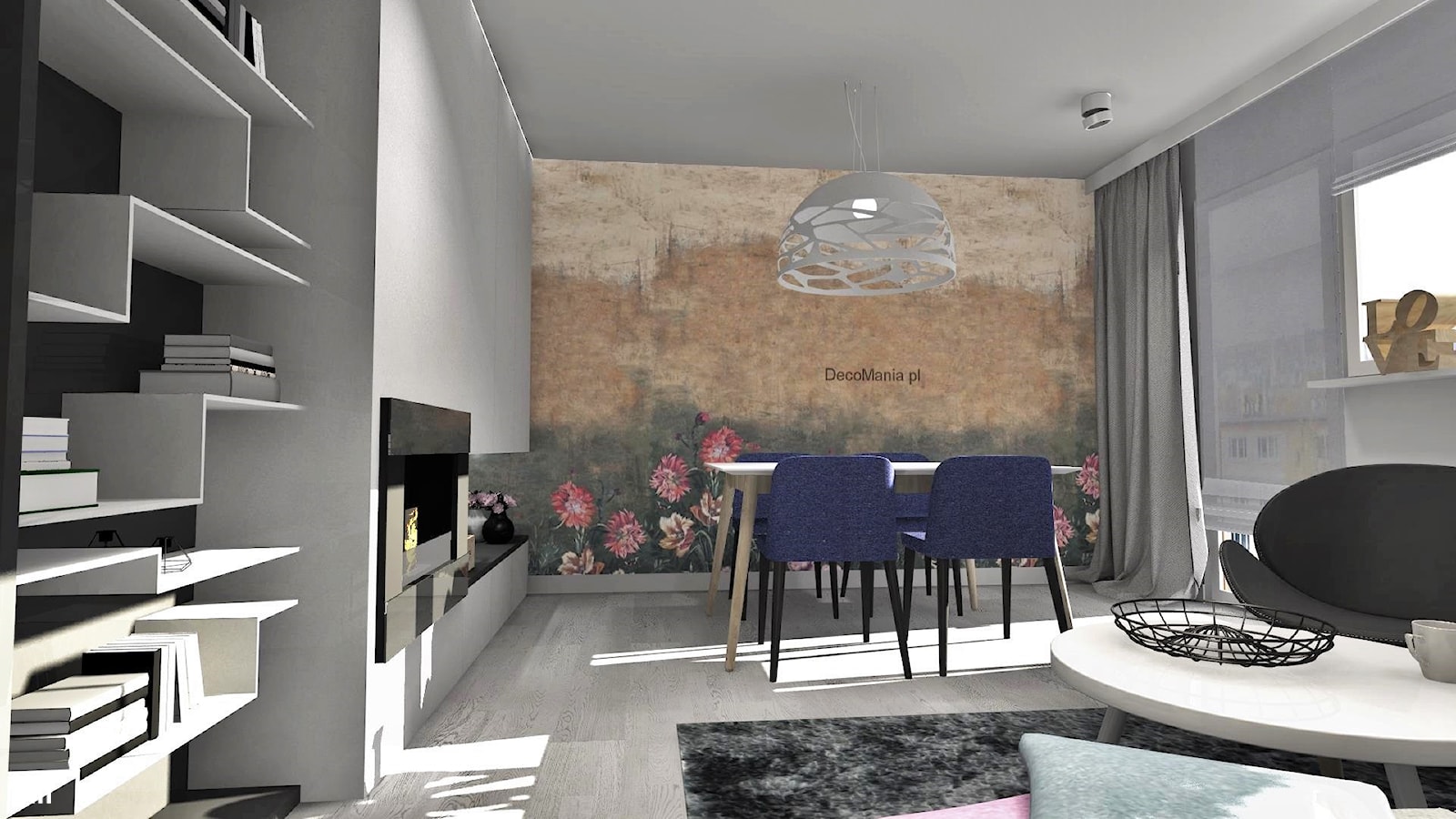 Mieszkanie w bloku z wielkiej płyty - Jadalnia, styl skandynawski - zdjęcie od Designbox Marta Bednarska-Małek - Homebook