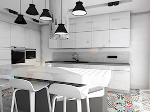 Biała kuchnia - Kuchnia, styl minimalistyczny - zdjęcie od Designbox Marta Bednarska-Małek