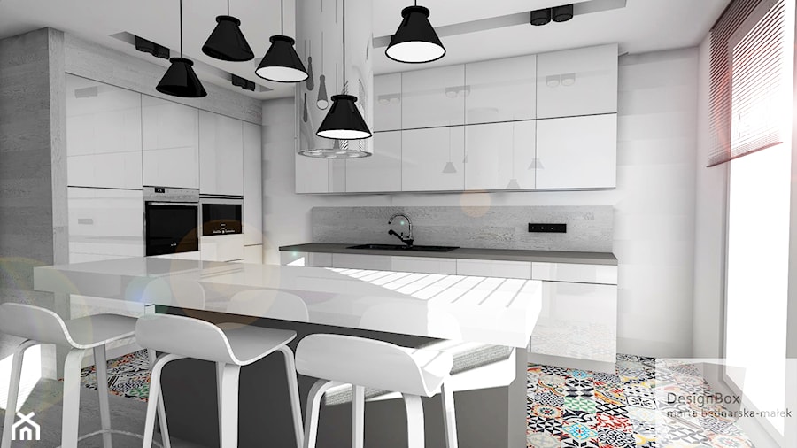 Biała kuchnia - Kuchnia, styl minimalistyczny - zdjęcie od Designbox Marta Bednarska-Małek