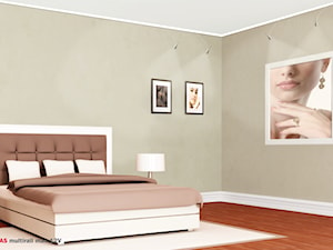Wieszanie obrazów na ścianie - Sypialnia, styl nowoczesny - zdjęcie od Systemy zawieszeń obrazów