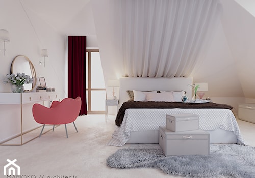 Sypialnia pani domu w Mierzynie - zdjęcie od Mamoko architekci