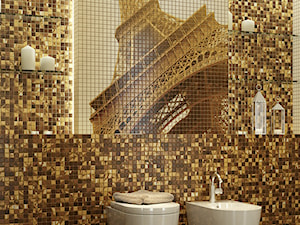 Toaleta - mozaika na ścianie - zdjęcie od betimo