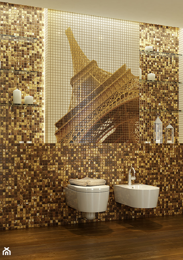 Toaleta - mozaika na ścianie - zdjęcie od betimo - Homebook