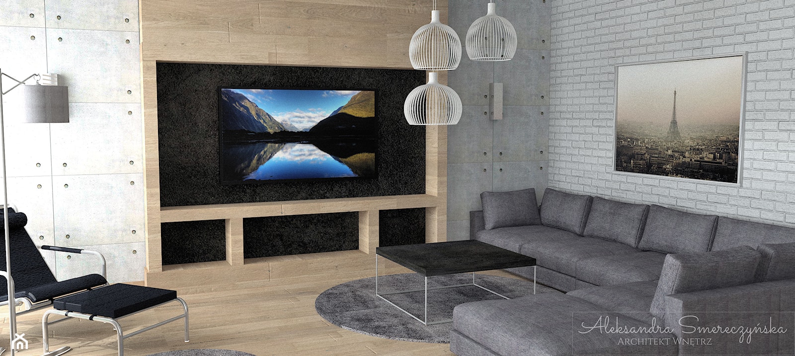 Duży narożnik w salonie - zdjęcie od Aleksandra Tymińska Projektowanie Wnętrz - Homebook