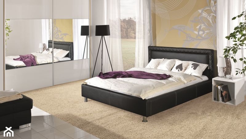 Łóżka - Duża sypialnia, styl nowoczesny - zdjęcie od Wajnert Meble