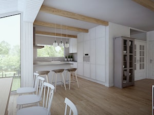 dom w Niepołomicach - Kuchnia, styl skandynawski - zdjęcie od double look design