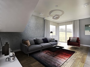 dom w Krakowie - Salon, styl nowoczesny - zdjęcie od double look design