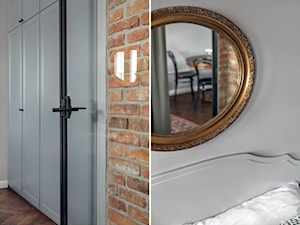 Apartament do wynajęcia na krakowskim Kazimierzu - Mała szara sypialnia, styl nowoczesny - zdjęcie od double look design