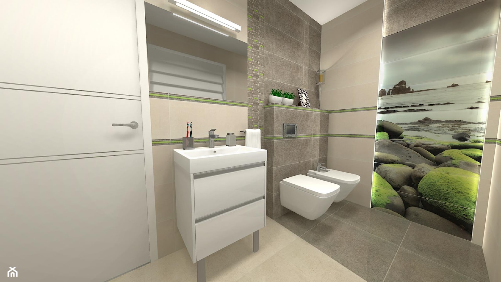 projekt łazienki z dekorem - zdjęcie od ABC Remonty oleba - Homebook