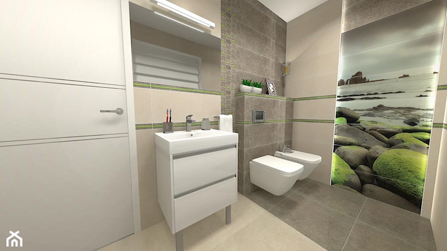 projekt łazienki z dekorem - zdjęcie od ABC Remonty oleba