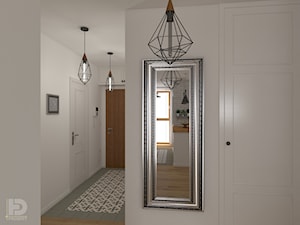 ZEN GARDEN - Mieszkanie 68m2 - Średni biały hol / przedpokój, styl skandynawski - zdjęcie od HD PROJEKT - Studio Projektowania Wnętrz