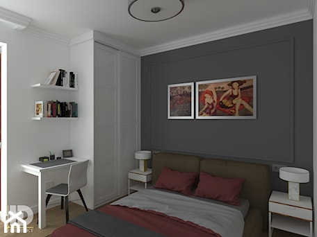 Aranżacje wnętrz - Sypialnia: APARTAMENT 1 - SYPIALNIA - HD PROJEKT - Studio Projektowania Wnętrz. Przeglądaj, dodawaj i zapisuj najlepsze zdjęcia, pomysły i inspiracje designerskie. W bazie mamy już prawie milion fotografii!