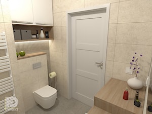 MODERNA - Mieszkanie 69m2 - Mała bez okna łazienka, styl tradycyjny - zdjęcie od HD PROJEKT - Studio Projektowania Wnętrz