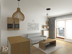 VILLA NOBILE - Mieszkanie 48m2 - Salon, styl nowoczesny - zdjęcie od HD PROJEKT - Studio Projektowania Wnętrz