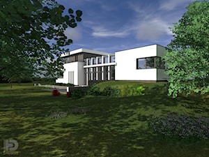 DOM JEDNORODZINNY - Nowoczesne domy, styl nowoczesny - zdjęcie od HD PROJEKT - Studio Projektowania Wnętrz
