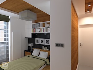 MENNICA - Apartament 49m2 - Sypialnia, styl nowoczesny - zdjęcie od HD PROJEKT - Studio Projektowania Wnętrz
