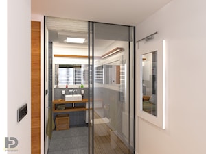 MENNICA - Apartament 49m2 - Mała bez okna łazienka, styl nowoczesny - zdjęcie od HD PROJEKT - Studio Projektowania Wnętrz