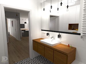 ZEN GARDEN - Mieszkanie 68m2 - Mała bez okna łazienka, styl skandynawski - zdjęcie od HD PROJEKT - Studio Projektowania Wnętrz
