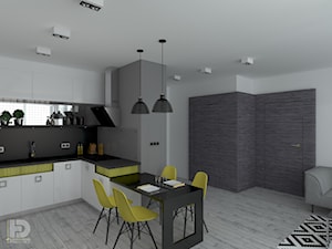 MENNICA - Apartament 49m2 - warianty aranżacji - Hol / przedpokój, styl nowoczesny - zdjęcie od HD PROJEKT - Studio Projektowania Wnętrz