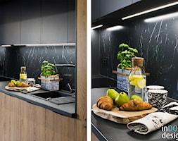 Apartament Pabianice - Kuchnia, styl minimalistyczny - zdjęcie od INDOMDESIGN - Homebook