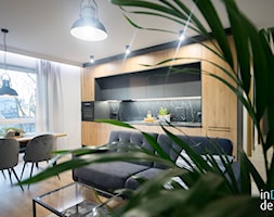 Apartament Pabianice - Salon, styl nowoczesny - zdjęcie od INDOMDESIGN - Homebook