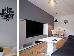 Mieszkanie na wynajem - metamorfoza - Salon, styl nowoczesny - zdjęcie od INDOMDESIGN