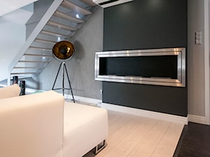 Zapowiedź -Dom w Aleksandrowie Łódzkim - Salon, styl minimalistyczny - zdjęcie od INDOMDESIGN