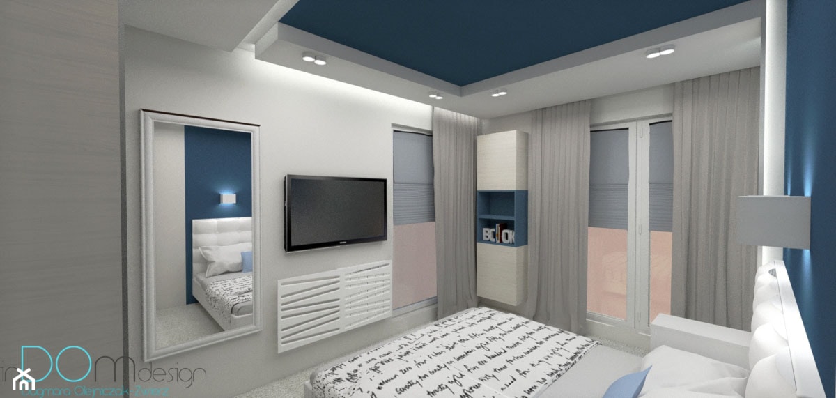 Pomysł na sypialnię - Średnia sypialnia, styl nowoczesny - zdjęcie od INDOMDESIGN - Homebook