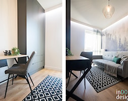 Apartament Pabianice - Sypialnia, styl nowoczesny - zdjęcie od INDOMDESIGN - Homebook