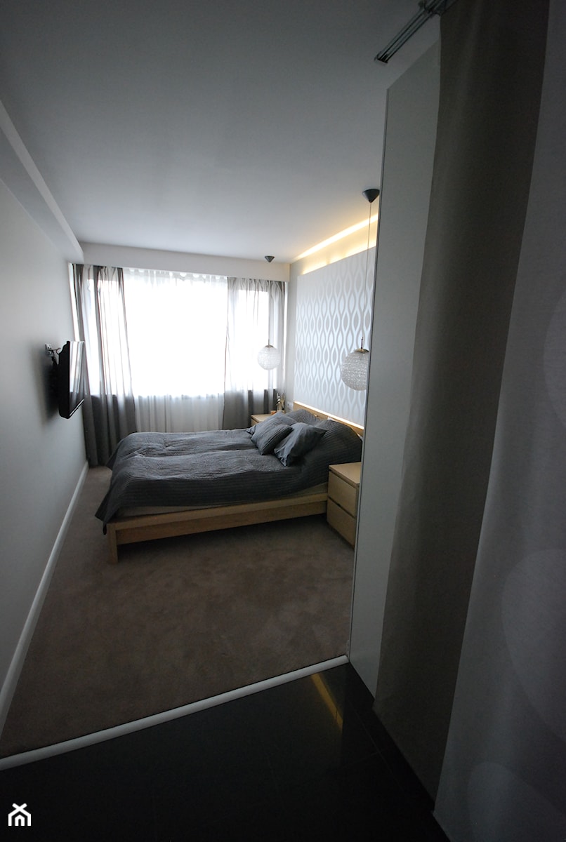 Blokowe M4 - Sypialnia, styl minimalistyczny - zdjęcie od INDOMDESIGN