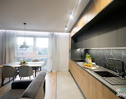 Apartament Pabianice - Kuchnia, styl nowoczesny - zdjęcie od INDOMDESIGN - Homebook