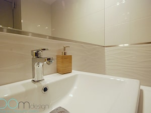 Blokowa metamorfoza II - Mała bez okna łazienka, styl nowoczesny - zdjęcie od INDOMDESIGN