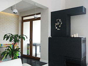 Nowoczesny minimalizm -dom pod Łodzią - Salon, styl minimalistyczny - zdjęcie od INDOMDESIGN
