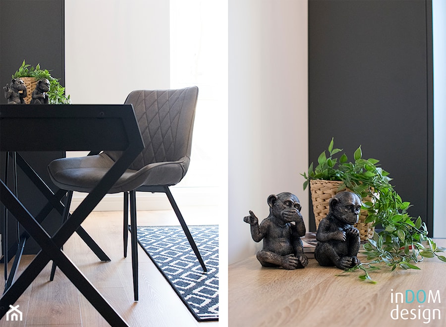 Apartament Pabianice - Biuro, styl minimalistyczny - zdjęcie od INDOMDESIGN