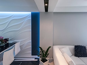Zapowiedź -Dom w Aleksandrowie Łódzkim - Salon, styl minimalistyczny - zdjęcie od INDOMDESIGN