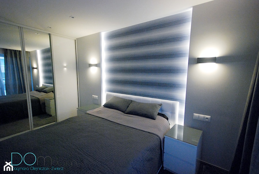 Niebieska sypialnia - zdjęcie od INDOMDESIGN