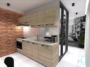 Mieszkanie dla singla - Kuchnia, styl industrialny - zdjęcie od INDOMDESIGN