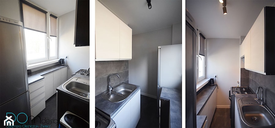 Mieszkanie na wynajem - metamorfoza - Kuchnia, styl minimalistyczny - zdjęcie od INDOMDESIGN