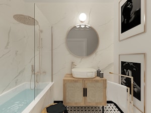 Marmur i złoto w łazience - zdjęcie od VANKKA. design