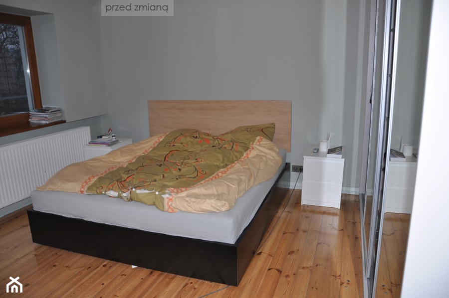 Widok sypialni przed zmianą - zdjęcie od re-ARCH Home Staging