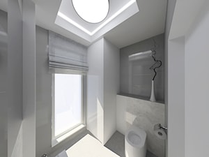 Mała toaleta w domu jednorodzinnym - zdjęcie od Marcin Kasprzak - Biuro Projektowe